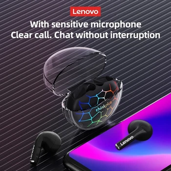 Оригинални Слушалки Lenovo LP80 Pro TWS Bluetooth 5,3 Слушалки RGB HIFI С Двойно Шумопотискане Безжични Слушалки Слот с Ниско закъснение