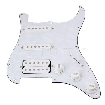 Подмяна на Накладного Flap с бели Перли за електрически китари SSH Целия Комплект