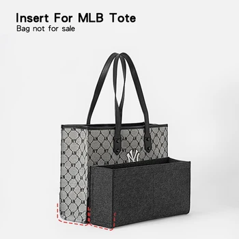 Подходящ за вътрешна подплата, чанта-тоут MLB, отделно съхранение и организатор във формата на старата чанта за пазаруване с цветя в чантата, чанти вставной
