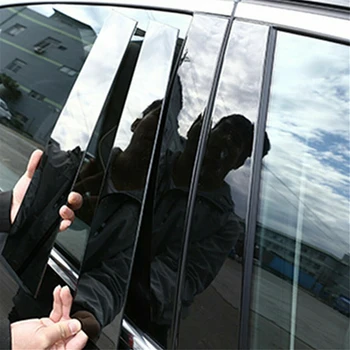 Покриване на стикери столбовых стълбове на автомобила Черна за Nissan Armada 2005 2006 2007 2008 2009 2010 2011 2012 2013 نيسان ارمادا