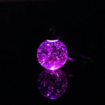 Светлинен пузырьковый стъклена топка висулка с впръскване на брелком модни бижута висулка семеен любовник приятелство подарък на едро