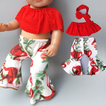 стоп-моушън облекло за 17-инчов кукли baby born кукла дрехи Разкроена Панталони Широките Панталони за момичета 18 