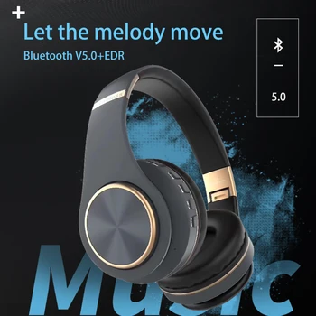 Т8 Bluetooth Слушалки Безжични Слушалки Слот за PC Аудио Слушалки Продажба на Сгъваеми Режийни слушалки С Кабел и Микрофон Слухови Апарати
