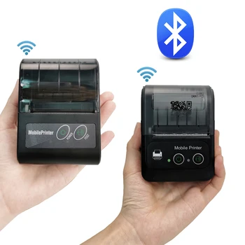 Термален Принтер Проверка Bluetooth 2 инча Преносим Мини Принтер 58 мм Малък Пос-устройство за мобилен телефон ipad android /ios