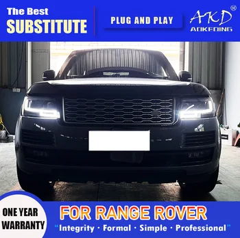 Фаровете AKD за Led Фарове на Range Rover 2013-2017 Range Rover DRL мигач Светлини Обектива на Проектора Angel Eye