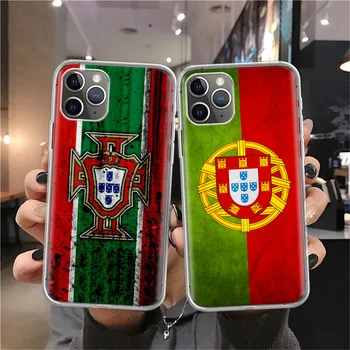Флаг на Португалия Португалски Силиконов Калъф За Телефон Apple iPhone 11 13 14 Pro Max 12 Mini 7 Plus 6 X XR XS 8 6S SE 5S Калъф