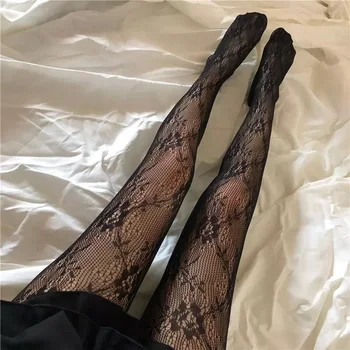 Флорални Дантелени Чорапогащи За Жени със стил Лолита