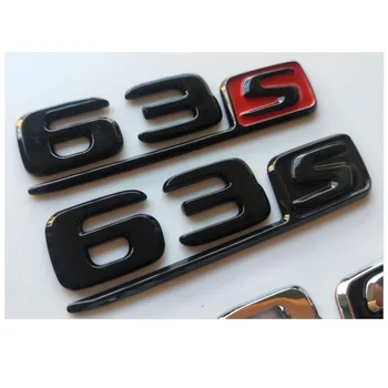 Хромирани Черни Букви Икони на Багажника Емблема Stikcer за Mercedes Benz X290 Coupe AMG GT S 63 GT63S