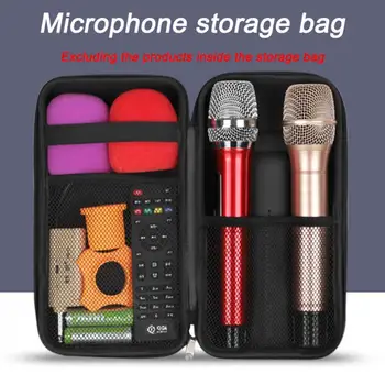 Чанта За Съхранение на Микрофон, Преносим Твърд Многофункционален кабел за зареждане на Тел Аксесоари За Слушалки Защитна Кутия EVA Пътна Чанта
